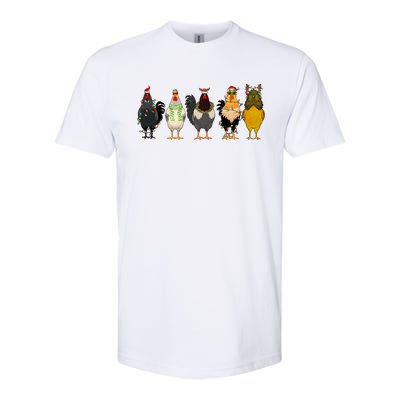 Christmas Chicken Farm Animal Funny Holiday Season Softstyle CVC T-Shirt