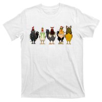 Christmas Chicken Farm Animal Funny Holiday Season T-Shirt