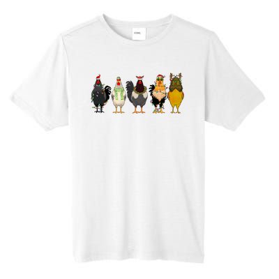 Christmas Chicken Farm Animal Funny Holiday Season Tall Fusion ChromaSoft Performance T-Shirt