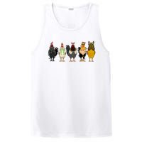 Christmas Chicken Farm Animal Funny Holiday Season PosiCharge Competitor Tank