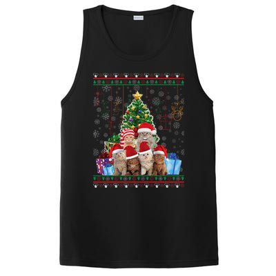 Cat Christmas Funny Ugly Merry Gift PosiCharge Competitor Tank