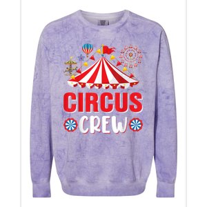 Circus Crew Funny Circus Staff Gift Costume Circus Theme Party Colorblast Crewneck Sweatshirt