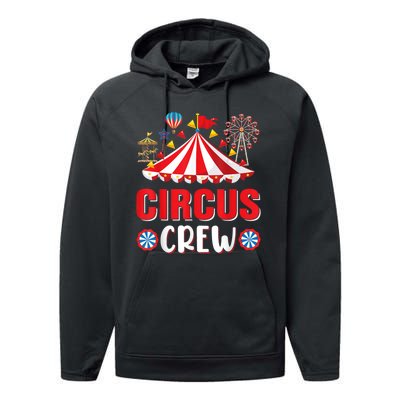 Circus Crew Funny Circus Staff Gift Costume Circus Theme Party Performance Fleece Hoodie