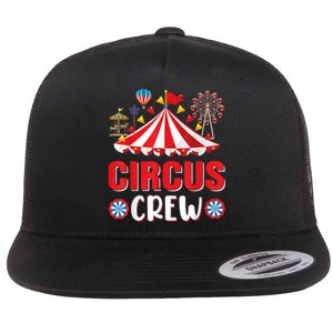 Circus Crew Funny Circus Staff Gift Costume Circus Theme Party Flat Bill Trucker Hat