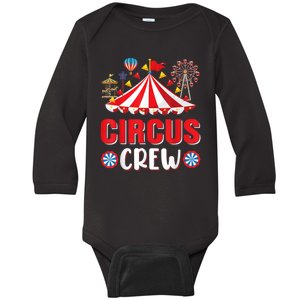 Circus Crew Funny Circus Staff Gift Costume Circus Theme Party Baby Long Sleeve Bodysuit