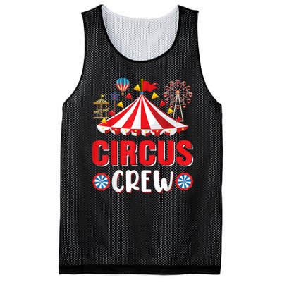 Circus Crew Funny Circus Staff Gift Costume Circus Theme Party Mesh Reversible Basketball Jersey Tank