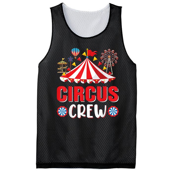 Circus Crew Funny Circus Staff Gift Costume Circus Theme Party Mesh Reversible Basketball Jersey Tank