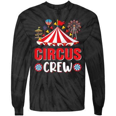 Circus Crew Funny Circus Staff Gift Costume Circus Theme Party Tie-Dye Long Sleeve Shirt