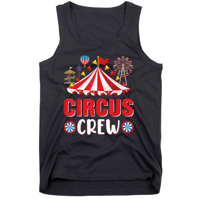 Circus Crew Funny Circus Staff Gift Costume Circus Theme Party Tank Top