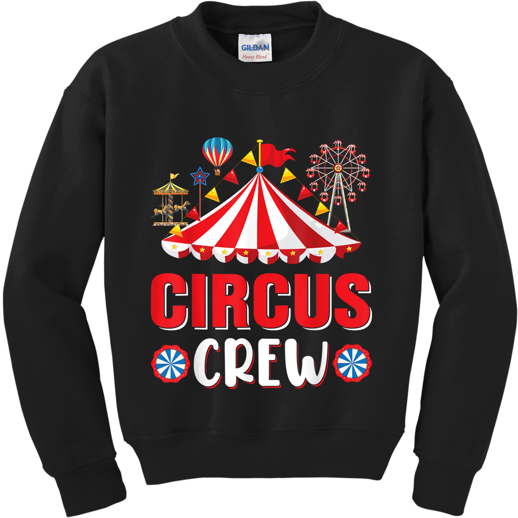 Circus Crew Funny Circus Staff Gift Costume Circus Theme Party Kids Sweatshirt