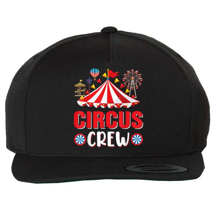 Circus Crew Funny Circus Staff Gift Costume Circus Theme Party Wool Snapback Cap