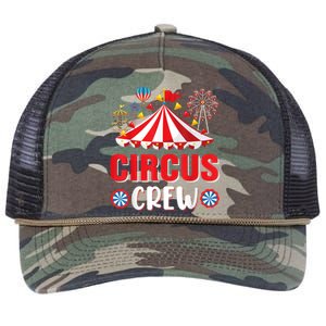 Circus Crew Funny Circus Staff Gift Costume Circus Theme Party Retro Rope Trucker Hat Cap