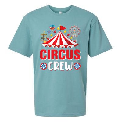 Circus Crew Funny Circus Staff Gift Costume Circus Theme Party Sueded Cloud Jersey T-Shirt