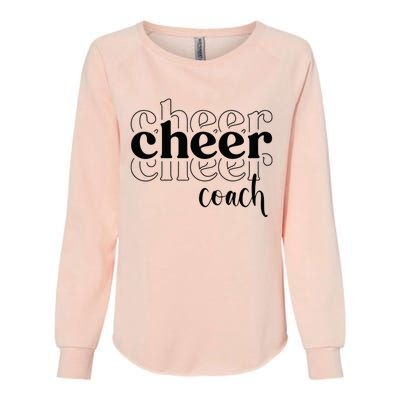 Cheer Coach Funny Design Cute Cheer Coach Cool Coaching Womens California Wash Sweatshirt