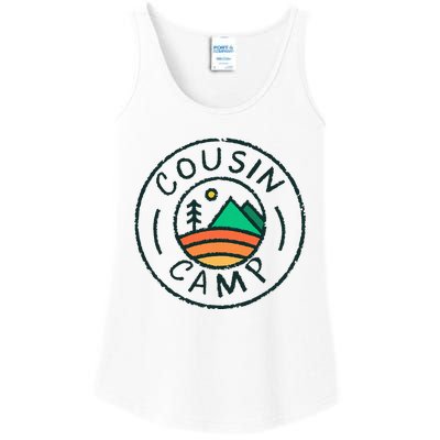 Cousin Camp Friends Summer Travel Family Camping Vacation Ladies Essential Tank