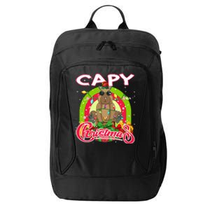 Capy Christmas Funny Capybara Funny Christmas Funny Gift City Backpack