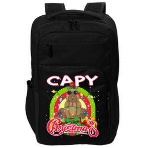 Capy Christmas Funny Capybara Funny Christmas Funny Gift Impact Tech Backpack