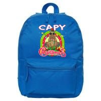 Capy Christmas Funny Capybara Funny Christmas Funny Gift 16 in Basic Backpack