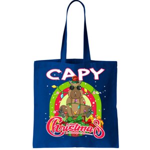 Capy Christmas Funny Capybara Funny Christmas Funny Gift Tote Bag