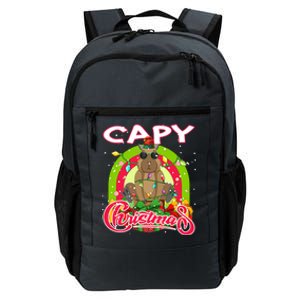 Capy Christmas Funny Capybara Funny Christmas Funny Gift Daily Commute Backpack