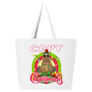 Capy Christmas Funny Capybara Funny Christmas Funny Gift 25L Jumbo Tote