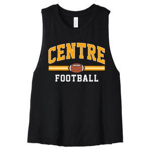 Centre College Football Arch Women's Racerback Cropped Tank