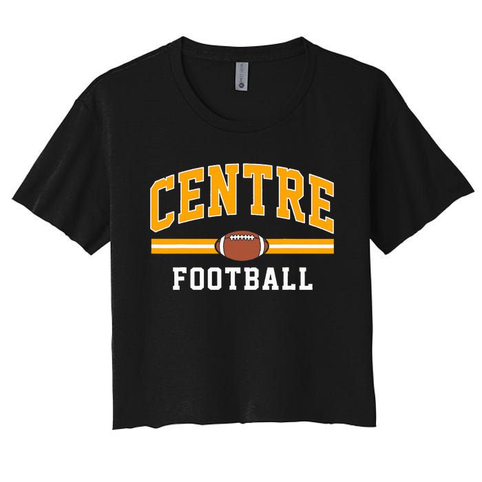 Centre College Football Arch Women's Crop Top Tee