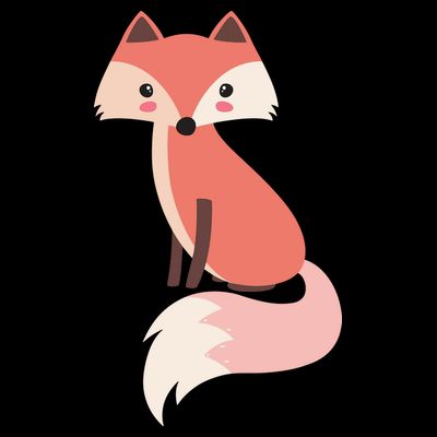 Cute Cartoon Fox Animal & Nature Lover Gift JDK0001 T-Shirt