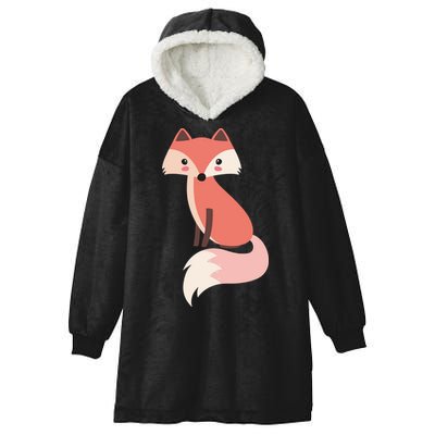 Cute Cartoon Fox Animal & Nature Lover Gift JDK0001 Hooded Wearable Blanket