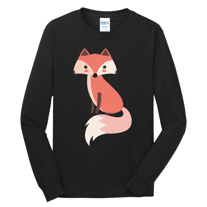 Cute Cartoon Fox Animal & Nature Lover Gift JDK0001 Tall Long Sleeve T-Shirt