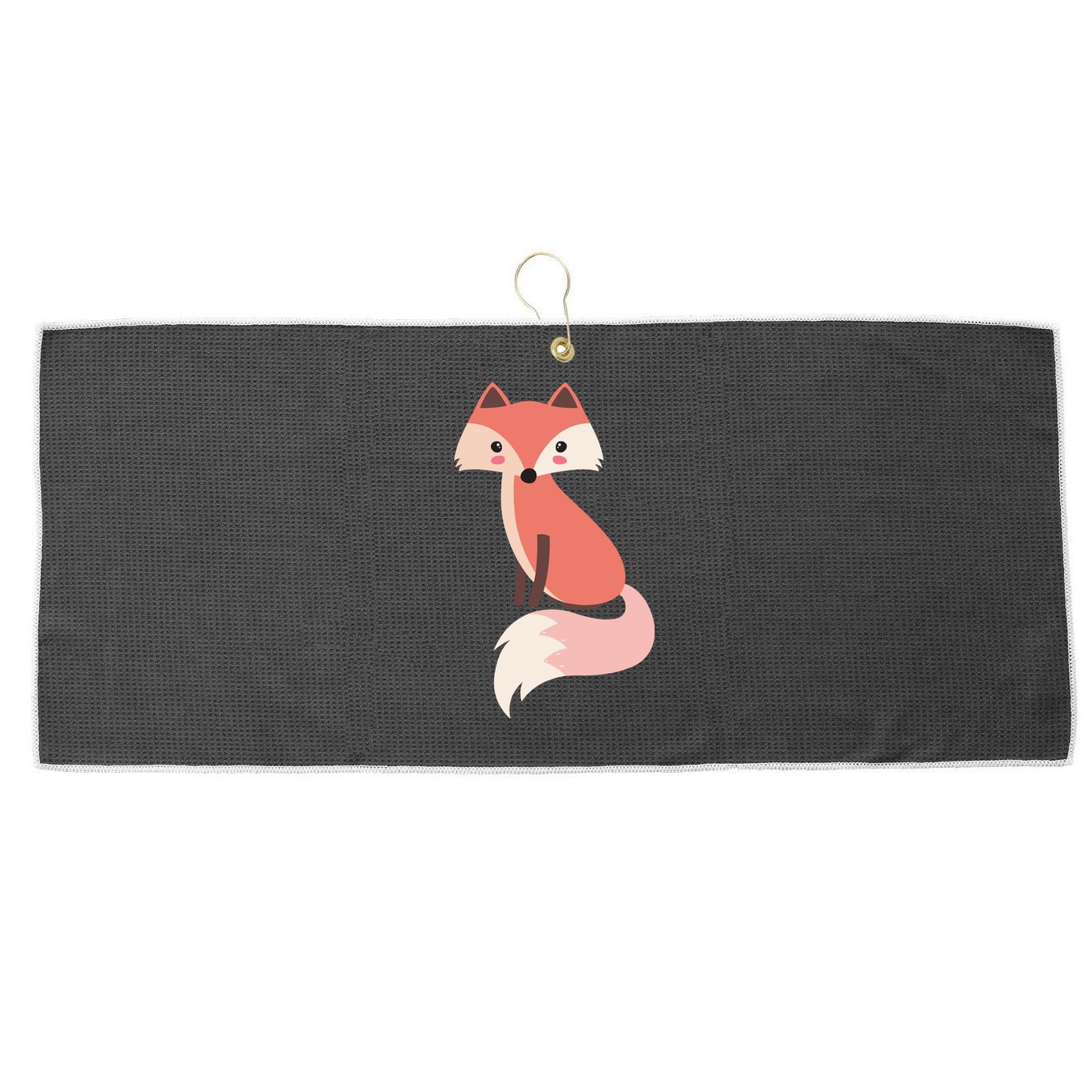 Cute Cartoon Fox Animal & Nature Lover Gift JDK0001 Large Microfiber Waffle Golf Towel