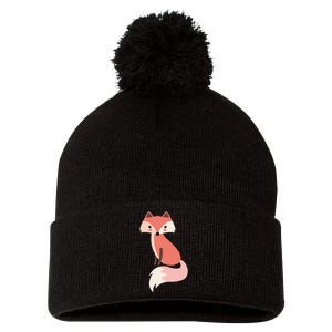 Cute Cartoon Fox Animal & Nature Lover Gift JDK0001 Pom Pom 12in Knit Beanie