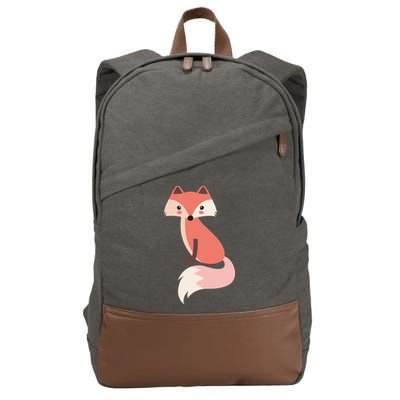 Cute Cartoon Fox Animal & Nature Lover Gift JDK0001 Cotton Canvas Backpack