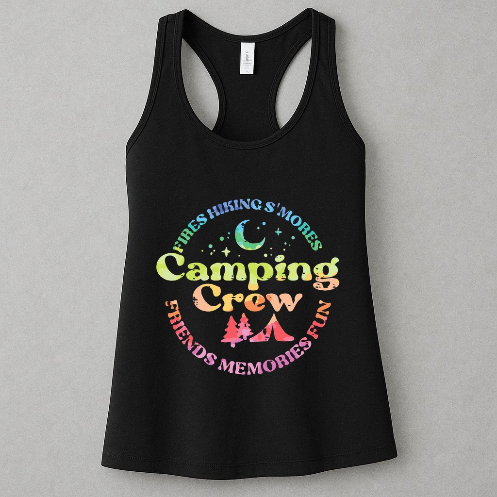 Camping Crew Family Friends Womens Tank Top