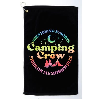Camping Crew Family Friends Golf Towel