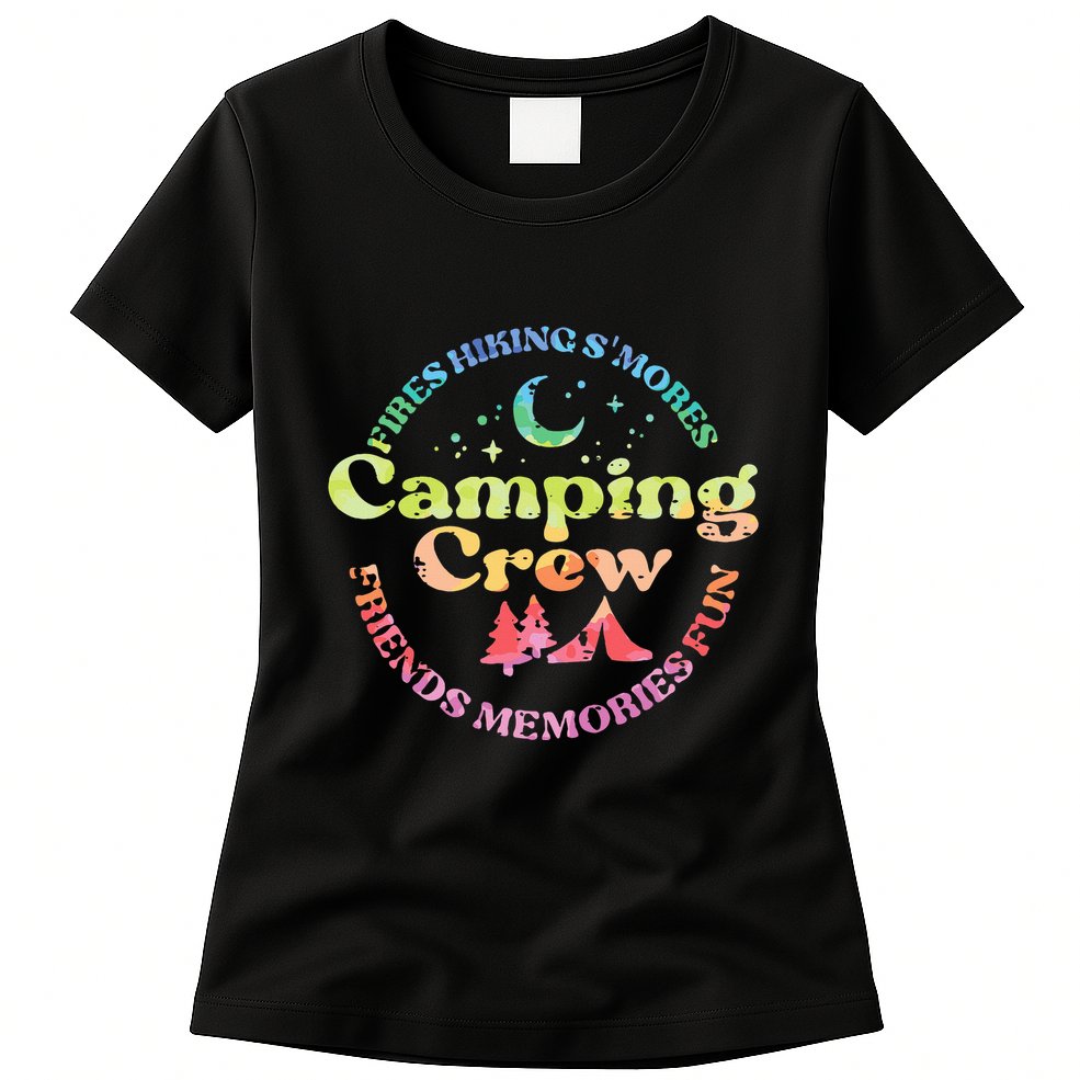 Camping Crew Family Friends Womens T-Shirt