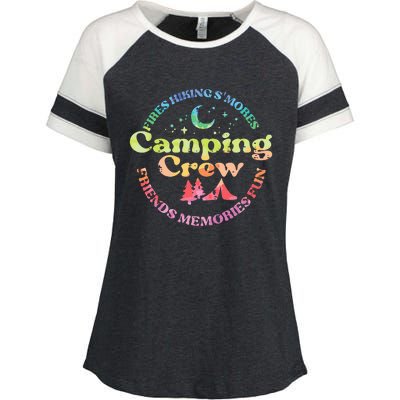 Camping Crew Family Friends Enza Ladies Jersey Colorblock Tee