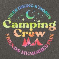 Camping Crew Family Friends Cotton Canvas Backpack