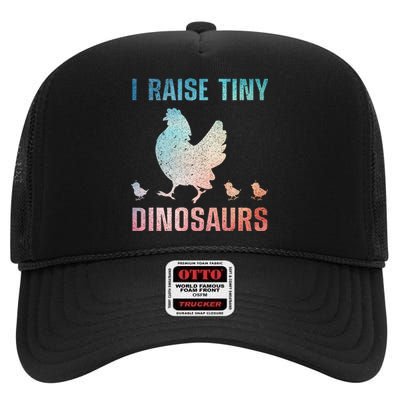 Cute Chicken For Rooster Hen Chicken Farmer Lovers High Crown Mesh Back Trucker Hat