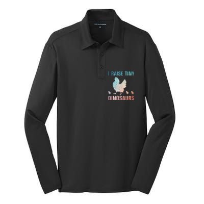 Cute Chicken For Rooster Hen Chicken Farmer Lovers Silk Touch Performance Long Sleeve Polo