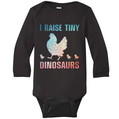 Cute Chicken For Rooster Hen Chicken Farmer Lovers Baby Long Sleeve Bodysuit