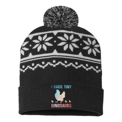 Cute Chicken For Rooster Hen Chicken Farmer Lovers USA-Made Snowflake Beanie