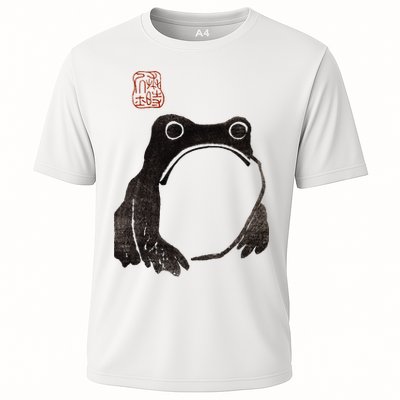 Cute Cottagecore Frog Grumpy Japanese Frog Performance Shirt