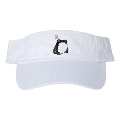 Cute Cottagecore Frog Grumpy Japanese Frog Visor