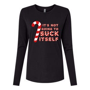 Candy Cane Funny Christmas Joke That WonT By Itself Funny Gift Womens Cotton Relaxed Long Sleeve T-Shirt