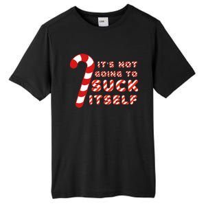 Candy Cane Funny Christmas Joke That WonT By Itself Funny Gift Tall Fusion ChromaSoft Performance T-Shirt