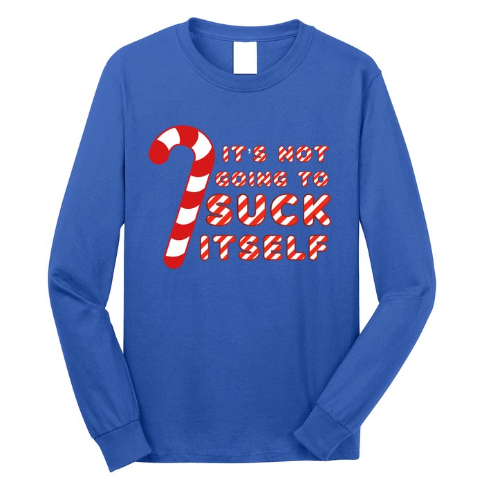 Candy Cane Funny Christmas Joke That WonT By Itself Funny Gift Long Sleeve Shirt