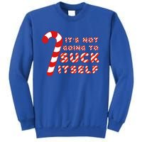 Candy Cane Funny Christmas Joke That WonT By Itself Funny Gift Sweatshirt