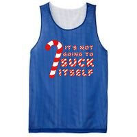 Candy Cane Funny Christmas Joke That WonT By Itself Funny Gift Mesh Reversible Basketball Jersey Tank