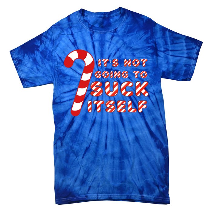 Candy Cane Funny Christmas Joke That WonT By Itself Funny Gift Tie-Dye T-Shirt